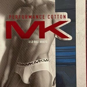 Michael Kors White Low-Rise Briefs - Performance Cotton (3 Pack)
